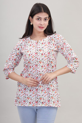 Adnika collection Women Self Design A-line Kurta(Multicolor)