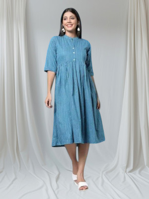 Kfashionbfc Women Maxi Multicolor Full Length Dress