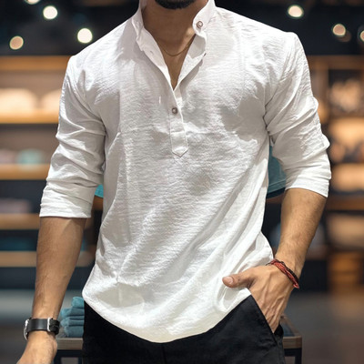 YG BHALIYA Men Self Design Straight Kurta(White)