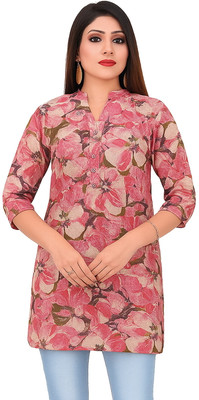 Meher Impex Women Floral Print Straight Kurta(Multicolor)