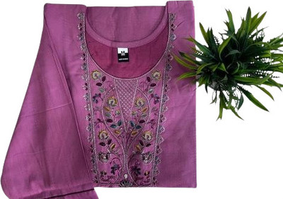 Adrijafashion Women Embroidered A-line Kurta(Pink)