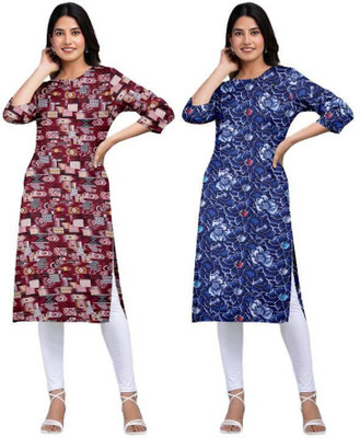 MIROSELLY CREATION Women Printed A-line Kurta(Multicolor)