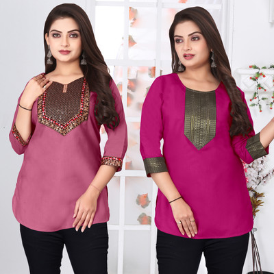 FSR Women Printed A-line Kurta(Multicolor)