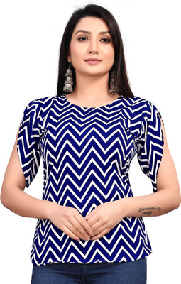 HouseOfCommon Women Self Design A-line Kurta(Blue)