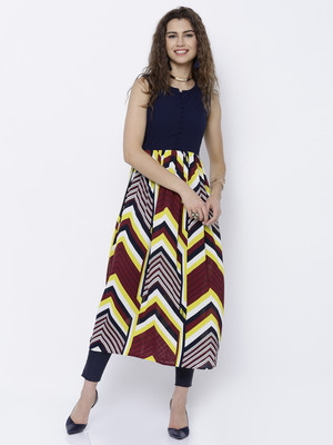 Vishudh Women Printed A-line Kurta(Multicolor)