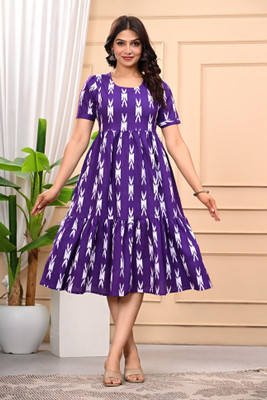 BHANUCREATION Anarkali Gown(Purple)