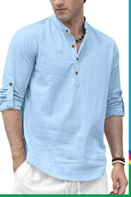 Locess Men Solid A-line Kurta(Multicolor)