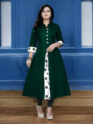 VIMCOTT Women Solid Anarkali Kurta(Multicolor)