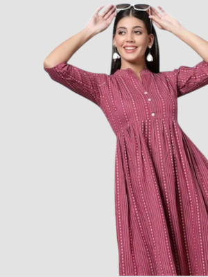 Kfashionbfc Women Maxi Multicolor Full Length Dress