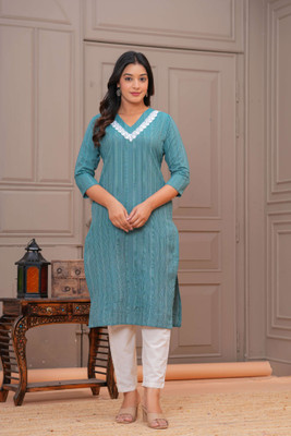 HEARTLOOM Women Kurti Pant Set