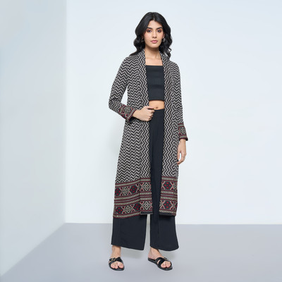 Rangmanch by Pantaloons Women Solid A-line Kurta(Brown)