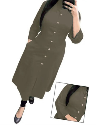 Maaa Meladi CreationS Women Solid Anarkali Kurta(Multicolor)