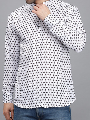 SilverBuck Men Striped Pathani Kurta(Black, White)