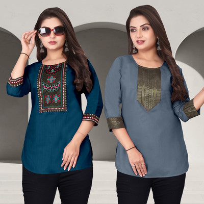 HELLY512 Women Solid A-line Kurta(Multicolor)