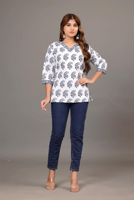 AAITHAN Women Printed Straight Kurta(Multicolor)
