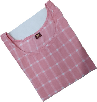 RIDDHI COLLECTION MALL Women Checkered Straight Kurta(Multicolor)