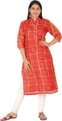PARTH SY FASHION Women Self Design A-line Kurta(Red)