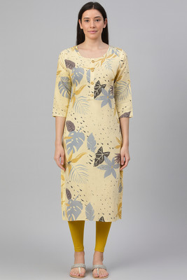 singaran fashion Women Printed Straight Kurta(Multicolor)