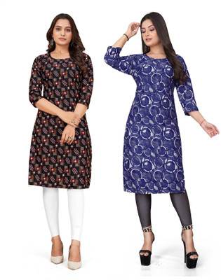 SUMITA SAREE Women Printed A-line Kurta(Multicolor)