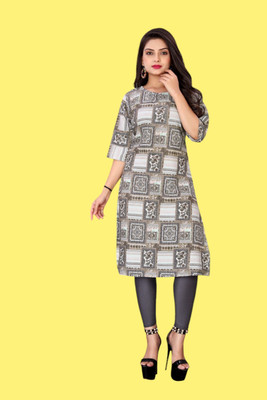Tulsii Fab Women Printed Anarkali Kurta(Dark Green)