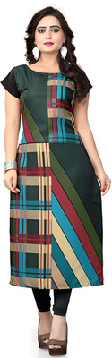 SHREE INFINITY EXPORT Women Printed A-line Kurta(Blue)