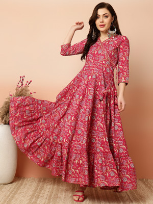 KIMAYRA Flared/A-line Gown(Pink)