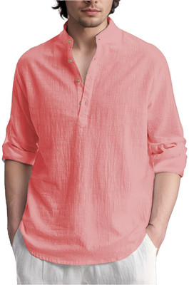 VIMASUTI Men Solid Straight Kurta(Multicolor)