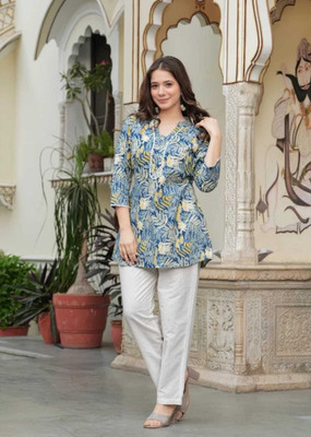 AKSHA CREATION Women Printed A-line Kurta(Multicolor)