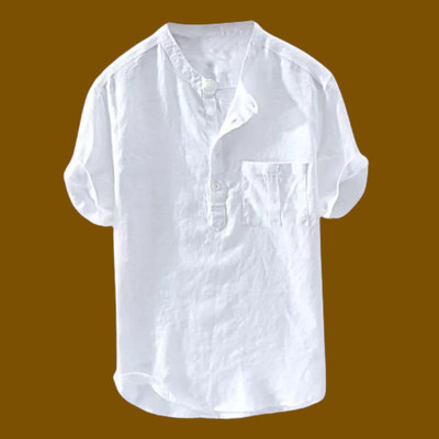 ZAKOD Men Solid Straight Kurta(White)
