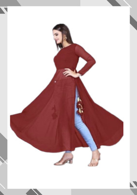 Panth Creation Women Solid A-line Kurta(Multicolor)