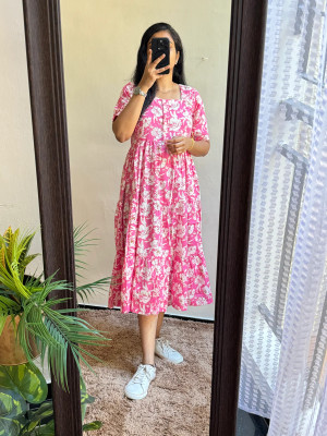 The Nayahikas Anarkali Gown(Pink)