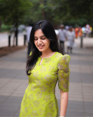 iEthniya Women Printed A-line Kurta(Green)