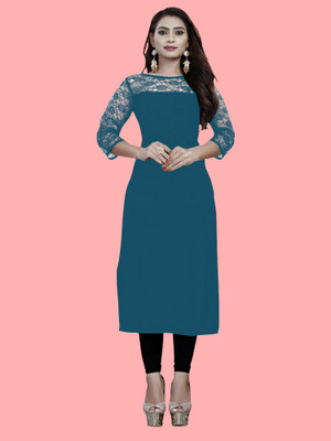Dream Beauty Fashion Women Solid Straight Kurta(Multicolor)
