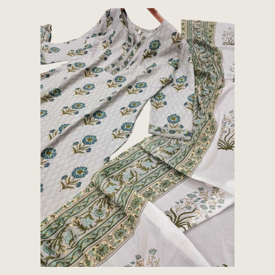 HouseOfCommon Women Embroidered Straight Kurta(Grey)