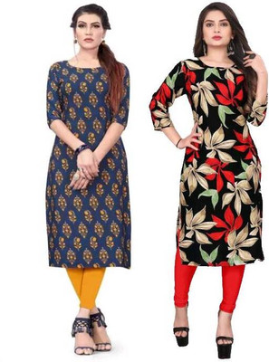 MIROSELLY CREATION Women Printed A-line Kurta(Multicolor)