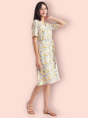 KALAXI Women Printed Anarkali Kurta(Multicolor)