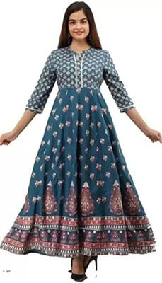 Dipika Creation Flared/A-line Gown(Multicolor)