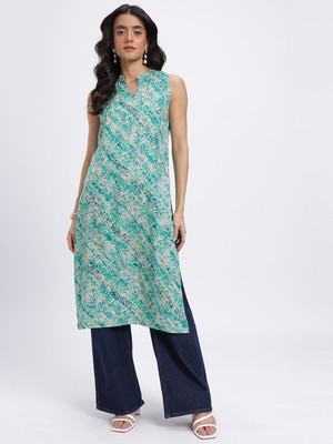 ANOUK Women Printed Straight Kurta(Multicolor)