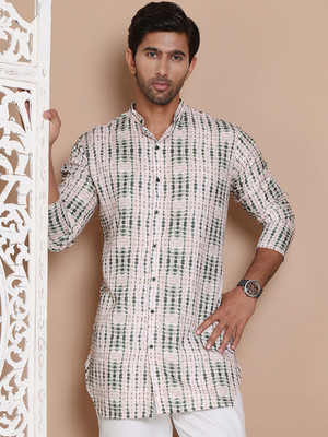 Jompers Men Printed Straight Kurta(Multicolor)