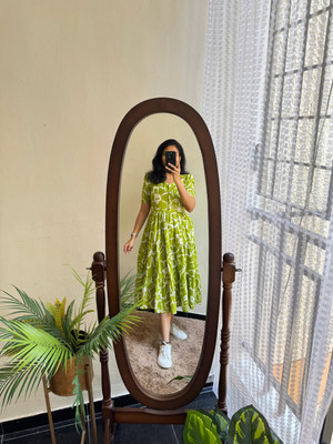 KAMAYRA Flared/A-line Gown(Light Green)