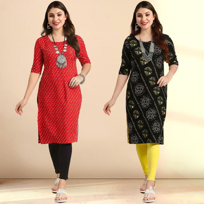 EthnicBasket Women Printed A-line Kurta(Multicolor)