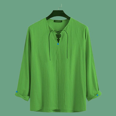 SuperTrend Women Solid Straight Kurta(Green)