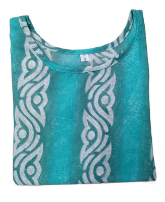 RD Collection Women Printed Straight Kurta(Green, White)