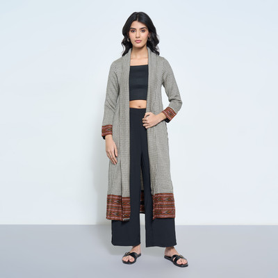 Rangmanch by Pantaloons Women Solid A-line Kurta(Brown)