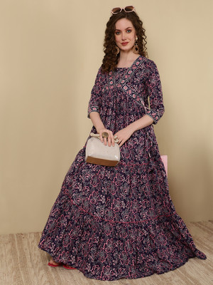 Evika Anarkali Gown(Blue)