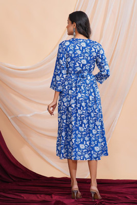 MJ Creation Flared/A-line Gown(Blue)