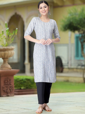 Moda Rapido Men Solid Straight Kurta(Multicolor)