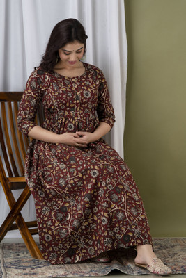 Mialo fashion Anarkali Gown(Maroon)