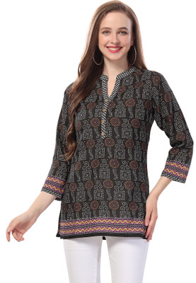 Divastri Women Printed Straight Kurta(Green)