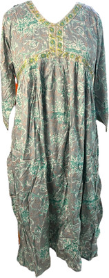 SM PRODUCTS Women Printed A-line Kurta(Multicolor)